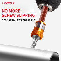 Embouts de tournevis double droit en acier Phillips LJ-08 S2 65 mm, revêtement rouge, pointe magnétique puissante pour perceuse électrique, bricolage, emballage en vrac
