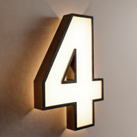 Enseigne lumineuse publicitaire extérieure à LED, lettres lumineuses pour devanture de magasin, enseigne 3D en acrylique, logo personnalisé