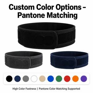 Cinturón <span class=keywords><strong>de</strong></span> Soporte Sacroilíaco Negro con Correa <span class=keywords><strong>de</strong></span> Compresión en Forma <span class=keywords><strong>de</strong></span> Ocho y Cierre <span class=keywords><strong>de</strong></span> Velcro - Product Image 3