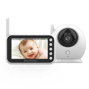 Babyphone sans fil 2,4G HD 720P avec écran 4,3 pouces et détection sonore pour le soin du bébé - Product Image 1