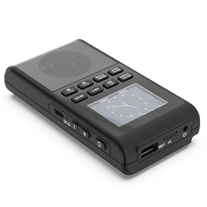 Radio DAB avec horloge et alarme, radio numérique à diffusion numérique, charge USB, affichage numérique, mini radio portable DAB/FM - Product Image 5