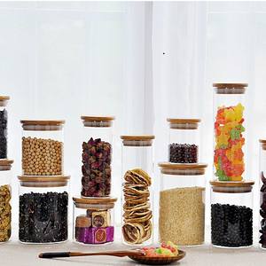 ชุดภาชนะบรรจุอาหารในห้องครัว,ชุดภาชนะเก็บอาหารทำจากแก้วสปาเก็ตตี้ธัญพืช Makeable ดีไซน์เรียบง่ายกันความชื้นสุญญากาศ6ชิ้น - Product Image 5