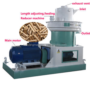 Máquina de pellets de madera con anillo de acero inoxidable, prensa de aserrín, molino granulador de pellets - Product Image 6