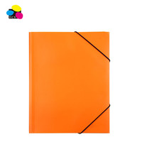 Carpeta A4/Carta Ecológica de 3 Solapas con Laminado Brillante Personalizado a Todo Color OEM, Bandas Elásticas para Suministros de Oficina