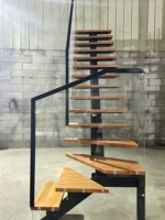 Escalier droit en verre VIKO de haute qualité, pratique pour la maison, style simple, facile à installer