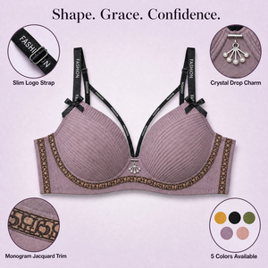 <span class=keywords><strong>Reggiseno</strong></span> senza cuciture viola all'ingrosso, a coppa 3/4, <span class=keywords><strong>balconette</strong></span> push-up con spalline a righe, <span class=keywords><strong>reggiseno</strong></span> contenitivo da donna per uso quotidiano - Product Image 2