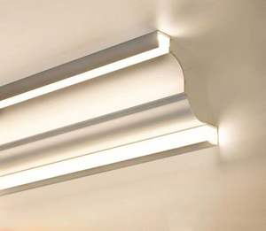 Barang baru lampu sisi ganda 70mm * 90mm ekstrusi LED saluran utama lampu sudut langit-langit LED Strip profil cahaya - Product Image 5