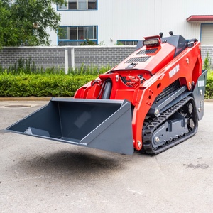 New Design Compact Mini Skid Steer with Engine 0.14m³ Bucket Crawler Tracks Auger <b>Snow</b> <b>Plow</b> & Trencher - Product Image 3