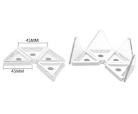 Palette d'ombres à paupières magnétiques multicouches multicolores, boîte triangulaire pliable en plastique ABS, logo personnalisé, impression UV sur écran