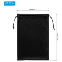Étui à lunettes de ski en microfibre douce Sac de protection à cordon pour lunettes de snowboard et lunettes de soleil