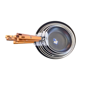 Nhôm không dính <span class=keywords><strong>Pan</strong></span> với tay cầm bằng gỗ cho Bếp cảm ứng và bếp gas không khói nấu ăn <span class=keywords><strong>Pan</strong></span> bít tết <span class=keywords><strong>Frying</strong></span> <span class=keywords><strong>Pan</strong></span> - Product Image 1