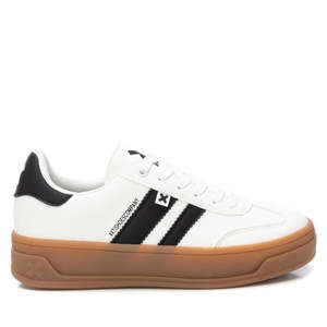 Baskets pour femmes Xti, blanches et noires, à semelle épaisse, chaussures décontractées - Product Image 1