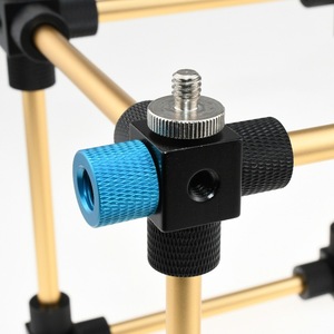 Aluminum <b>Square</b> Connector M6 M5 M4 <b>Adjustable</b> Height Camping Gear Outdoor Furniture Accessory - Product Image 1
