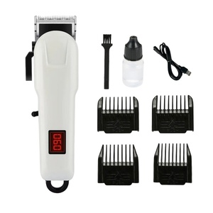<span class=keywords><strong>Tondeuse</strong></span> à cheveux électrique avec écran LED, étanche et silencieuse, pour usage domestique, rechargeable par USB - Product Image 1