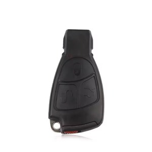 Clé de voiture Mercedes 433Mhz 2/3 boutons, télécommande alimentée par piles, ABS + métal noir, fabriquée en Chine - Product Image 6