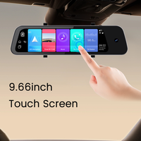 10 pouces Streaming Media 3 canaux enregistrement 4g Android 10 système miroir Gps Wifi Navigation ADAS DMS carte Sim visualisation à distance en direct