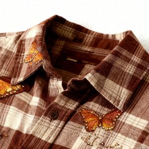 Camisa de Franela de Algodón para Hombre, Personalizada, Antiarrugas, de Manga Larga, para Otoño, de Alta Calidad, Estilo Urbano, con Estampado - Product Image 3