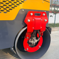 Rouleau compresseur vibrant à double tambour VIBROPAC SS-R1500 13HP avec moteur Honda/LONCIN/CHANGFA, pour le compactage de béton et le nivellement des routes