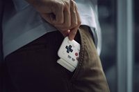 Manette de jeu mobile 8Bitdo FlipPad pour iPhone et Android, style Flip, USB-C Plug & Play, vertical, format poche, noir/blanc, vente au détail