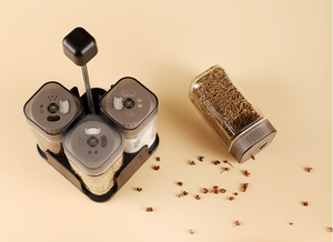 100ml Frascos de Especiarias de Vidro Quadrado com Tampas Turn Shaker Recipientes Vazios para Condimentos Temperos Herb & Spice Tools <span class=keywords><strong>Set</strong></span> - Product Image 3