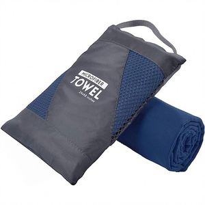 <b>Microfiber</b> Sports <b>Towel</b> Quick-Dry Solid Color Soft Absorbent Reusable Easy Clean - Product Image 4
