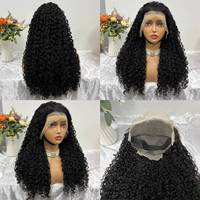 Perruque frontale 13*4 Pixie bouclée, perruques en cheveux humains super double drawn, haute qualité et prix d'usine, 100% cheveux humains