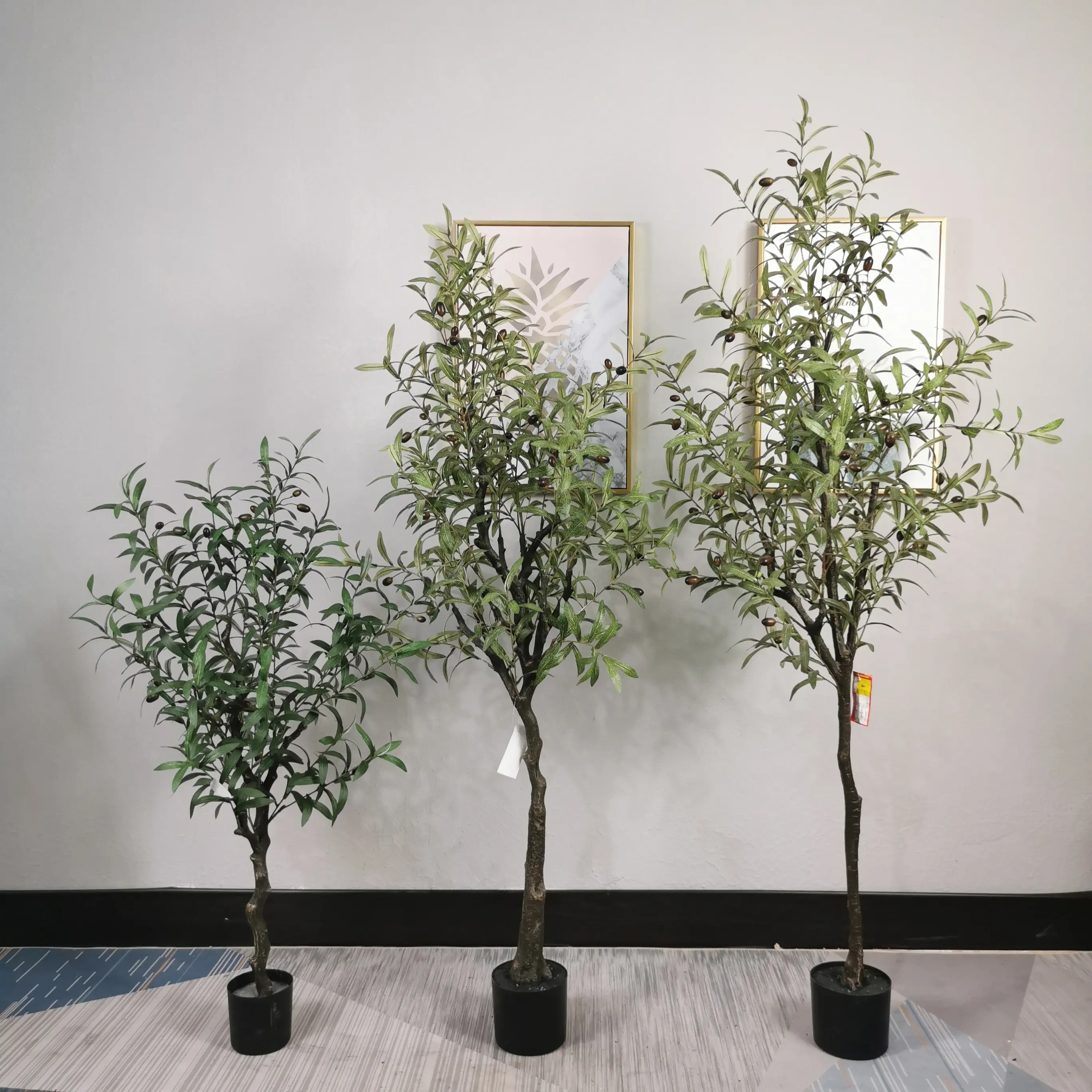 Árvore artificial para decoração de sala de estar, venda quente de árvore artificial para árvore da sala de estar, pequenas e grandes plantas