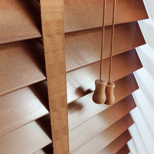 Persianas Venecianas de Madera de Diseño Moderno <span class=keywords><strong>para</strong></span> Ventana, Persianas Ecológicas de Madera Real de Paulownia, Persianas de Madera de Tilo al por Mayor, Heze - Product Image 5