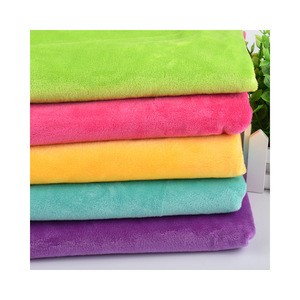 Fabricant de polaire Oekotex 100 Velboa Polyester Tissu Rouleau Doux Peluche <span class=keywords><strong>Minky</strong></span> Tissu pour Peluche - Product Image 1