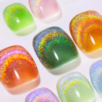 Vernis à ongles gel magnétique BOZLIN 24 couleurs semi-permanent effet diamant brillant laser arc-en-ciel œil de chat