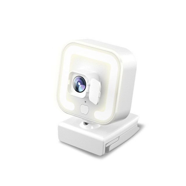 Full HD 1080P Beauty Webcam LED Fill Light Webcam Computer Suitable for Video Chat and Teleconferencing Online Webcam Camera