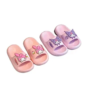 AL 2024 New Kuromi children's slippers Summer Children'rs Cartoon Melody Indoor Bath Beach Slipper Sandals