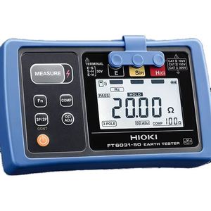 Hioki FT6031-50 Electronic Earth Tester 1 KV Testing Voltage 0.01 M~2000 Measuring <b>Range</b> Class 0.1 Accuracy 1-Year FT6031-50 Hio - Product Image 1