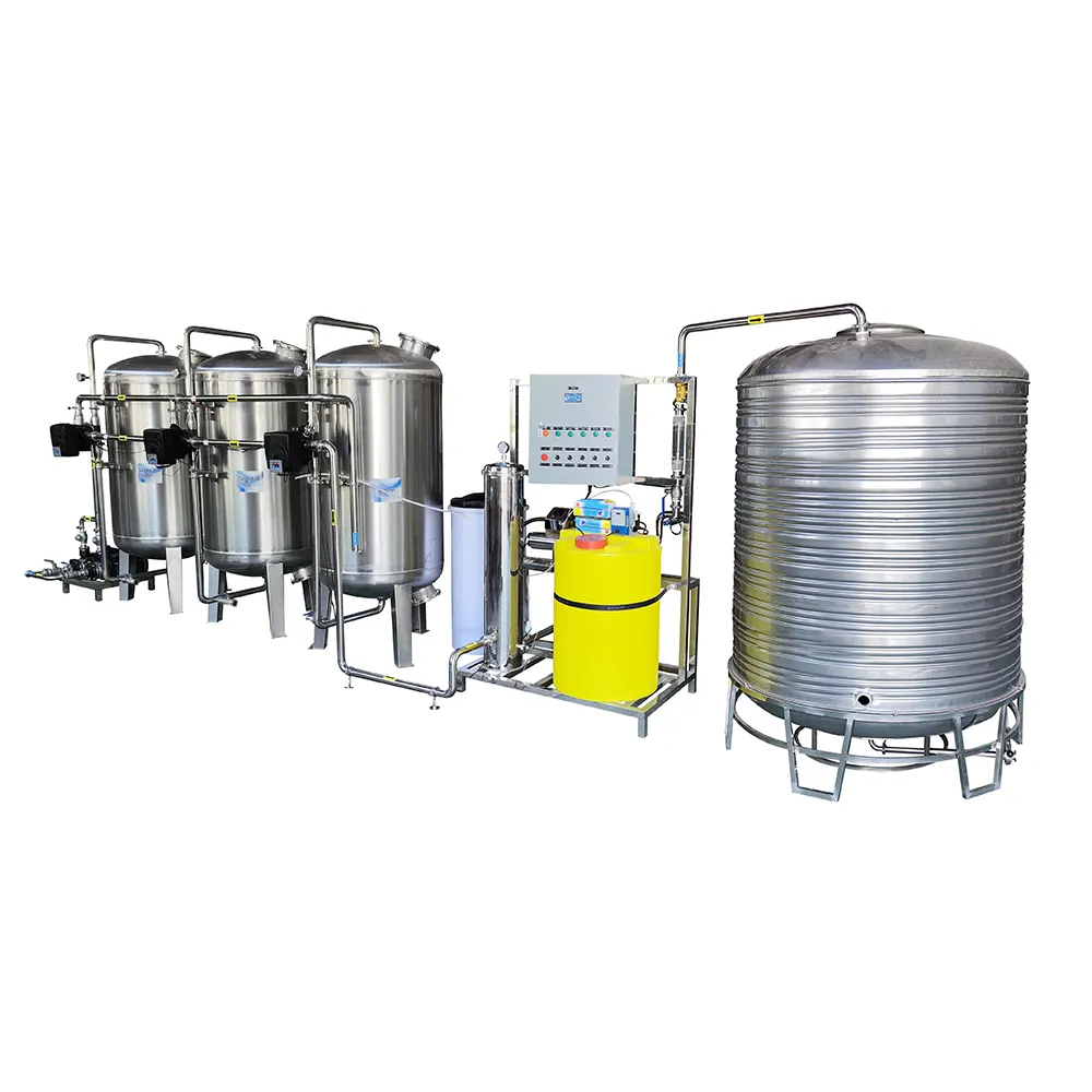 stainless steel pressure vessel SS304 filter housing birm filter manganese sand filter for industrial ro water system use