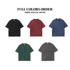 เสื้อยืดผ้าคอตตอนสำหรับผู้ชายและผู้หญิงทรงหลวมย้อนยุคสำหรับฤดูร้อนกำหนดเองได้ - Product Image 6