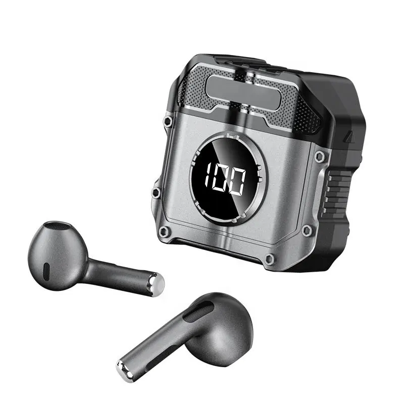 TWS BT 5.0 Wireless Hifi Sound Earbuds Waterproof Noise Reduction Earphones for iPhone supports smart-touch operation