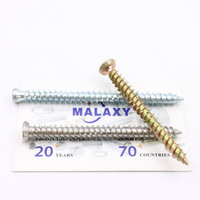 Tornillos para Concreto MALAXY, Tornillos de Cabeza Plana con Punta Torx, Tornillos para Concreto Zincados, Tornillos Avellanados de Estrella, Pernos Largos