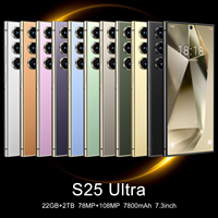 Smartphone S25 Ultra 5G le plus vendu, 16 Go + 1 To, déverrouillage facial HD, téléphone portable Android original en anglais, français, espagnol