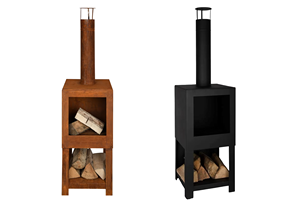 Fournitures de jardin, foyer extérieur, chauffage d'extérieur avec rangement pour bois - Product Image 6