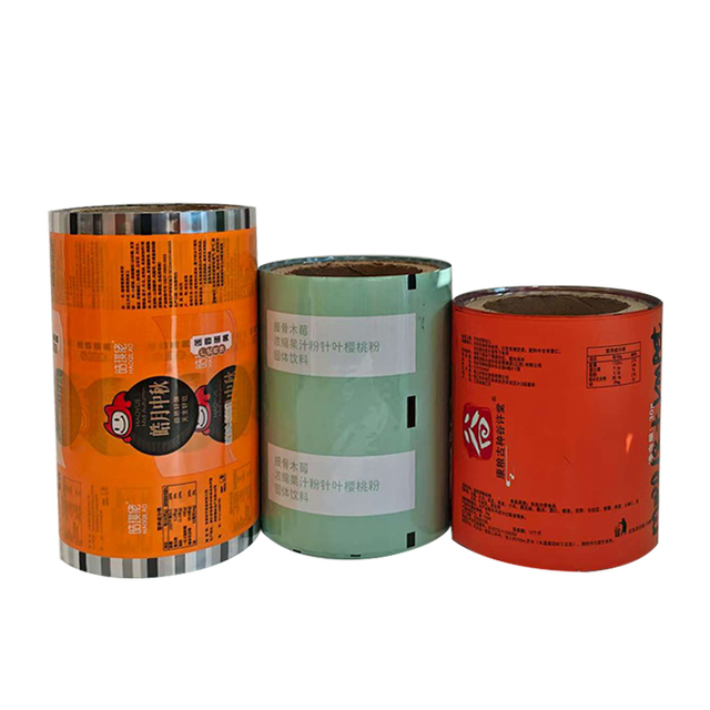 Custom Printed Aluminum Foil Laminated Roll Film for Automatic Packaging Machine Solid Drink Powder Beverage Film