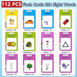 Nhà Máy Giá Giáo Dục Tiếng Anh Học Tập Bài Phát Ngôn Trị Liệu Máy Đồ Chơi 224 Sight Words Talking Flash Thẻ Pin Lithium - Product Image 4