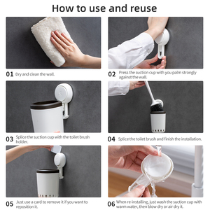 <strong>Toilet</strong> Bowl TPR <strong>Silicon</strong> Stainless Steel Disposable Cleaning <strong>Brush</strong> Holder &amp; Plunger Set Wall Mounted Cheap UV Funny <strong>Toilet</strong> <strong>Brush</strong> - Product Image 6