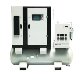 Nhỏ yên tĩnh một pha 4 Kw 5.5 HP 360L/PHÚT PM vsd Máy nén khí trục vít quay với bình khí - Product Image 4