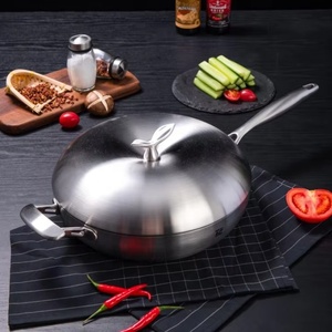 28CM Ti + <span class=keywords><strong>Al</strong></span> + SS Sartén de cocina Utensilios de cocina Sartén de titanio - Product Image 5
