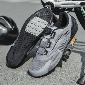 Chaussures de cyclisme sans blocage à semelle en caoutchouc, respirantes en maille, <span class=keywords><strong>pour</strong></span> pédale <span class=keywords><strong>plate</strong></span> <span class=keywords><strong>VTT</strong></span> et vélo de route, avec bouton de déverrouillage rapide, baskets de vélo unisexe - Product Image 2