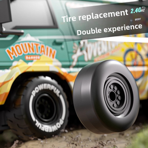 4WD RC <b>Off</b>-<b>Road</b> Racing Drift Vehicle Toy High-Speed Electric Plastic Car <b>Lights</b> Rechargeable Follow Me Feature Ready-to-Go 20m - Product Image 2