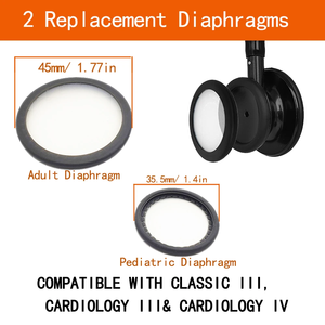 Для взрослых + детская замена диафрагмы-подходит для классических стетоскопов III + и кардиологических внутривенных наушников, стетоскопов - Product Image 5