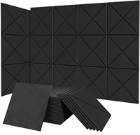 Panneaux acoustiques rainurés en PET en gros, NRC élevé 0.9, décoration murale insonorisante pour extérieur et salon, sans formaldéhyde