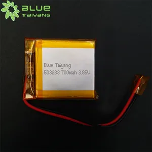 Sạc Điện áp 4.4V 503233 lithium có thể sạc lại Polymer LiPo pin 700mAh 3.85V pin