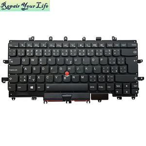 Clavier d'ordinateur portable SP <span class=keywords><strong>espagnol</strong></span> US CZ pour Lenovo Thinkpad Carbon X1 Gen 4 <span class=keywords><strong>4ème</strong></span> génération 2016 rétroéclairage 8SSN20K74755D1SG6BF024A Trackpoint - Product Image 6